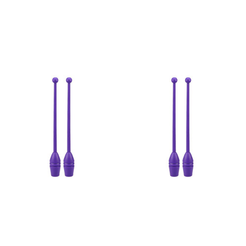2Pièces Bâtons Rythmiques Gymnastique Violet Accessoires Danse Durable 1