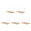 5Pièces Étagères Flottantes En Bois Khaki - Design 9