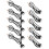 5Ensembles Lampes Eagle Eye LED Noires Étanches Pour Voiture Durable 10