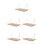 5Pièces Étagères Flottantes En Bois Khaki - Design 6