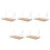 5Pièces Étagères Flottantes En Bois Khaki - Design 7