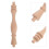 8Pièces Balustres En Bois Massif Khaki Pour Meuble Console Escalier 11