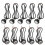 5Ensembles Lampes Eagle Eye LED Noires Étanches Pour Voiture Durable 9