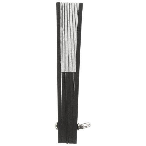 3Pièces Mini Éventail Pliable Bambou Papier Argent Décor