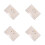 4Pièces Étui De Rangement Lentilles Beige Avec Compartiments Multiples 4
