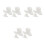 12Pièces Mini Figurines Escargot En Résine Blanche Pour DIY 8