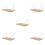 5Pièces Étagères Flottantes En Bois Khaki - Design 10