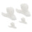 12Pièces Mini Figurines Escargot En Résine Blanche Pour DIY 3