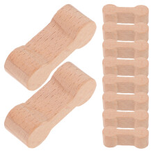 20Pcs Bone Shaped Wooden Train Track Connectors for DIY Kids Railway