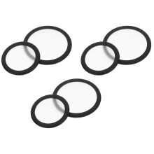 24Pièces Membrane De Stéthoscope PVC Noire Durable Pour Médecins