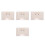 4Pièces Étui De Rangement Lentilles Beige Avec Compartiments Multiples 9