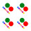 4Ensembles Points Colorés PVC Auto-Adhésifs Pour Marquage Sol Scolaire 6