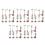 40Pcs Realistic Plastic Train Signal Lights for Model Train Landscape 9