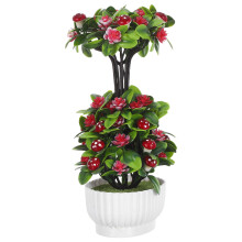 2St Natuurlijke Uiterlijk Kunststof Bonsai Boom Multi Kleur Decoratie