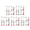 40Pcs Realistic Plastic Train Signal Lights for Model Train Landscape 3