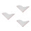 6Pcs Transparent Acrylic Tub Splash Guards with Easy Installation 6