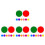 4Ensembles Points Colorés PVC Auto-Adhésifs Pour Marquage Sol Scolaire 4