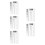 5Pcs Precision Flaw Detection Tools Durable Plastic Ruler 9