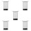 5Pièces Fauteuil Flottant Piscine Noir Résistant Polyester PVC 7