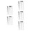 5Pcs Precision Flaw Detection Tools Durable Plastic Ruler 7