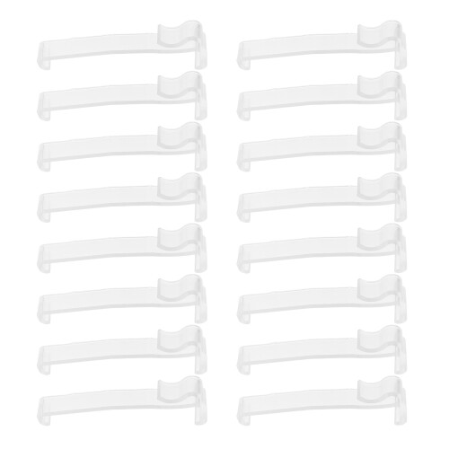 60Pcs Clear Plastic Valance Clips Hidden Blind Clips for Window Shades