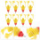 60Pcs Yellow Automatic Chicken Water Feeder Durable Poultry Drinker 9