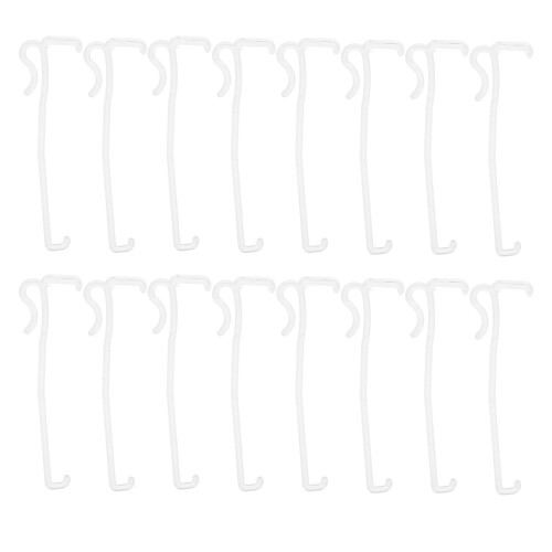 60Pcs Clear Plastic Valance Clips Hidden Blind Clips for Window Shades 2