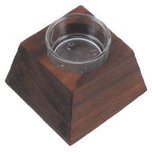 2Pcs Wooden Tea Light Candle Holders Decorative Stands