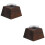 2Pcs Wooden Tea Light Candle Holders Decorative Stands 8