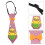 2Pcs Easter Kid Neckties Pink Felt Adjustable Costume Party Accessory 11