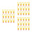 60Pcs Yellow Automatic Chicken Water Feeder Durable Poultry Drinker 7