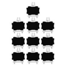 20Pcs Small Chalkboard Signs Wooden Mini Chalk Boards for Party Buffet