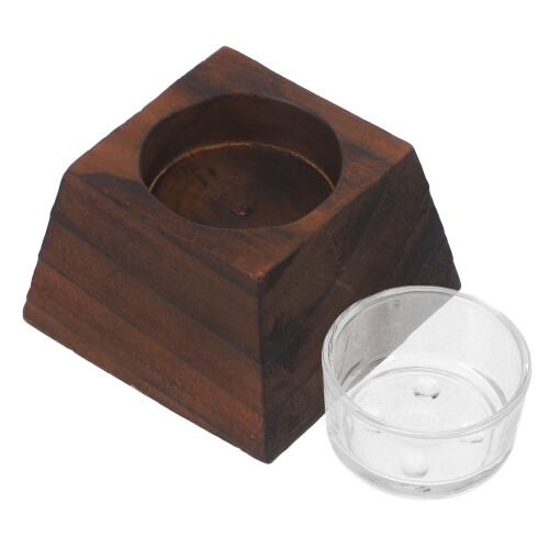 2Pcs Wooden Tea Light Candle Holders Decorative Stands 1