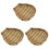 3Pcs Multi Bamboo Mini Decorative Wall Baskets Rustic Balcony Decor 4