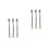 6Pcs Silver Tire Pump Hose Replacement Quick Connect Air Chuck Adapter 7