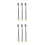 6Pcs Silver Tire Pump Hose Replacement Quick Connect Air Chuck Adapter 8