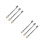 6Pcs Silver Tire Pump Hose Replacement Quick Connect Air Chuck Adapter 3