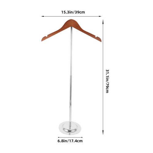 3Pcs Versatile Shirt Display Stand for Retail Multi Wood Iron Rack 1