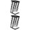 2Pcs Multi-Function Cutter Storage Rack Black Kitchen Accessory 5
