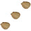 3Pcs Multi Bamboo Mini Decorative Wall Baskets Rustic Balcony Decor 7