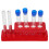 2Sets Plastic Test Tubes with Storage Rack Red Holder for Experiments 2