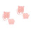 2Ensembles Bonnet Double Et Rose Tricotés Pour Bébé Hiver 5