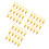 60Pcs Yellow Automatic Chicken Water Feeder Durable Poultry Drinker 2