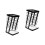 2Pcs Multi-Function Cutter Storage Rack Black Kitchen Accessory 4