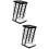 2Pcs Multi-Function Cutter Storage Rack Black Kitchen Accessory 7