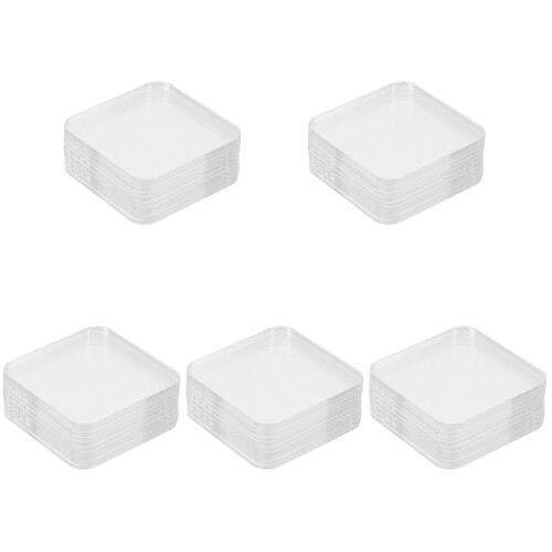 50Pcs Writable Acrylic Labels Clear Tags for Pantry and Storage 2