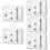 5Sets Rv Thermostat Heat/ Replacement Wall ABS White 8