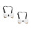 2Pcs Men's Formal White Bowtie Polyester for Groomsmen 4
