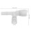2Pairs Durable ABS Heater Coolant Connector White Hose Adapter 6