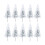20Pcs White Mini Cedar Tree Models for Scenery and Terrarium 3